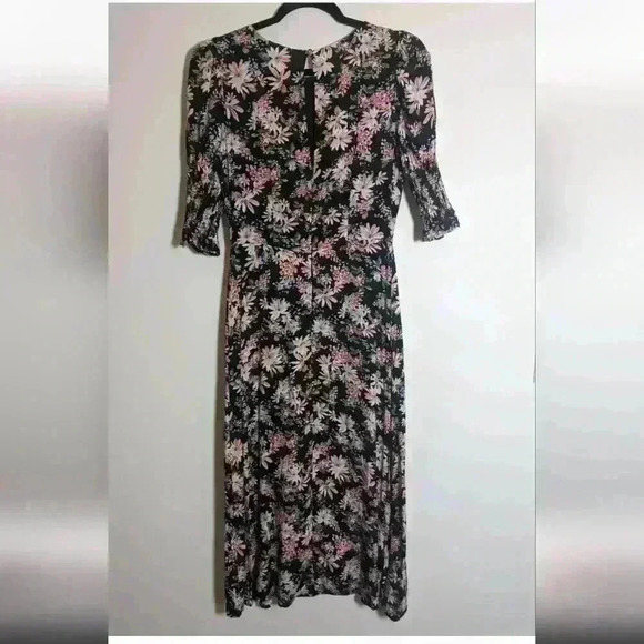 Francesca's Boutique Mi Ami Katie Floral Split Midi Dress - size Medium BNWOT - Picture 2 of 7